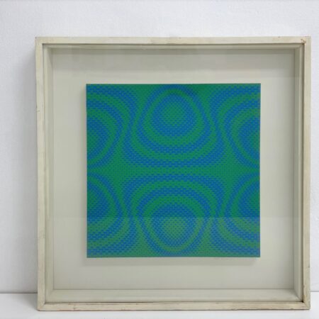 Serigrafia Optical di Jorrit Tornquist anni ’70. Colore verde.